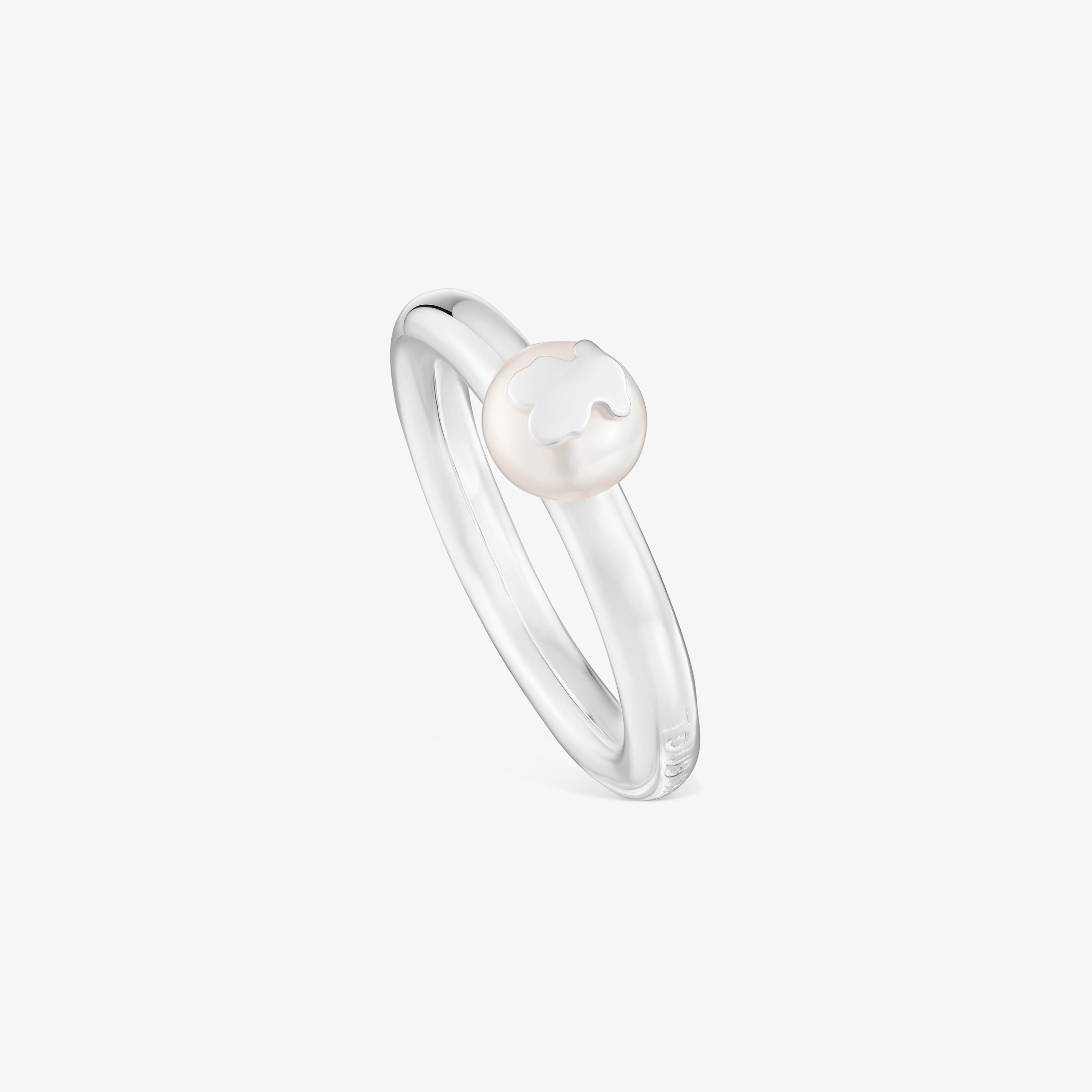 Silver and cultured pearl Ring TOUS Icon Pearl | TOUS