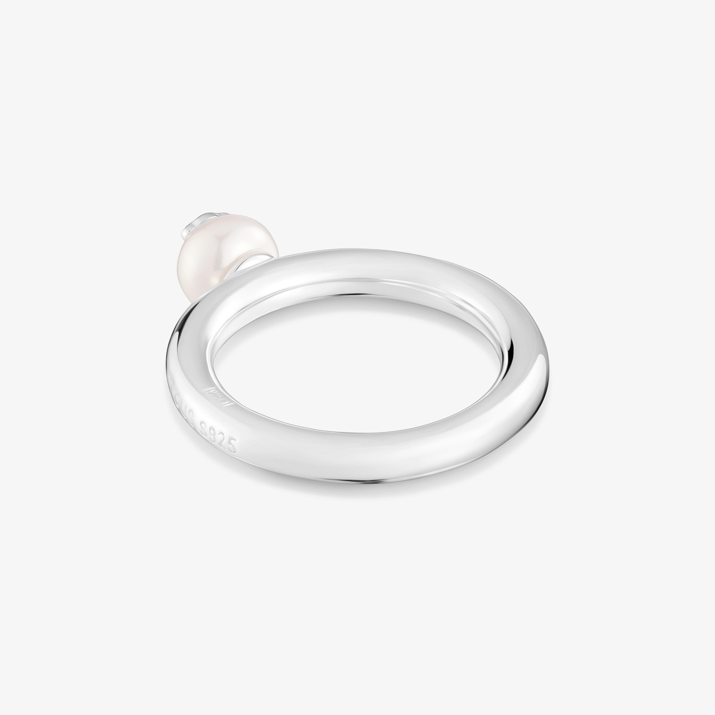 Silver and cultured Pearl Ring TOUS Icon