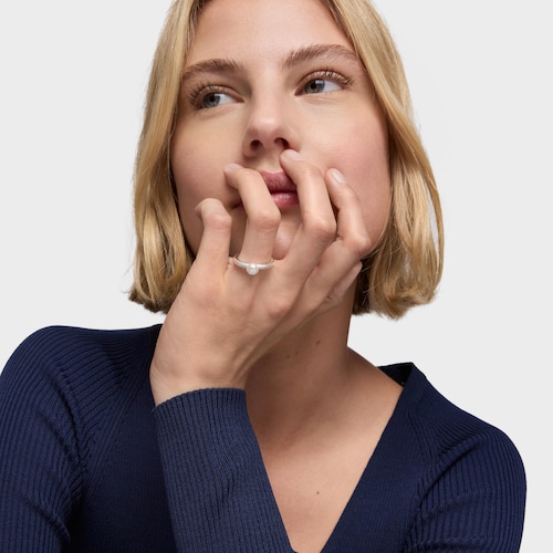 Anillo de plata y perla cultivada Icon Pearl