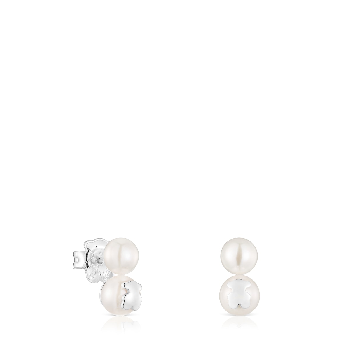 Tous - Pendientes Doble Perla Y Plata Icon Pearl - Plateado