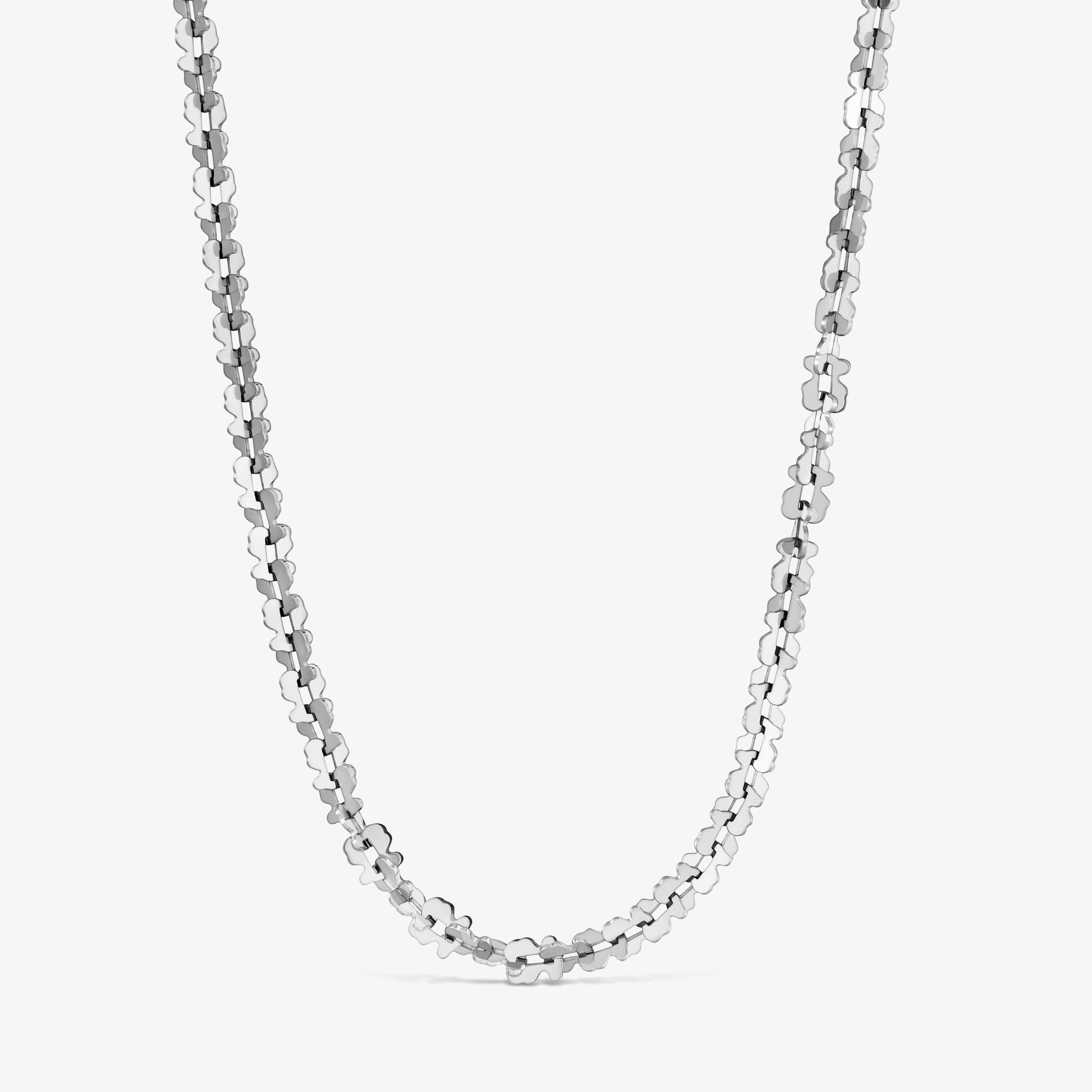 Short steel Necklace with bear motifs TOUS Carrusel
