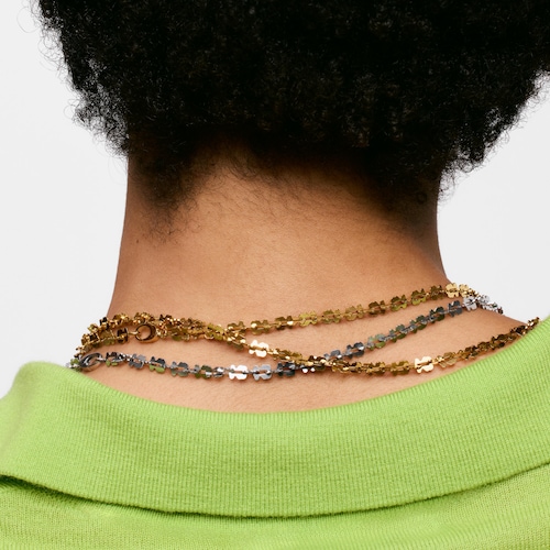 Short gold-colored steel Necklace with bear motifs TOUS Carrusel