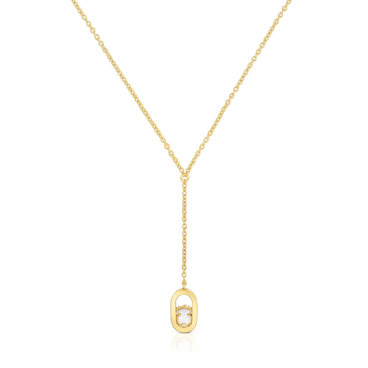 Tous - Collar Baño De Oro 18 Kt Sobre Plata Y Nácar Camille - Blanco