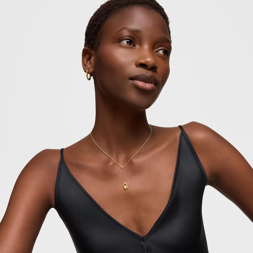 Collier en argent plaqu&eacute; or 18&nbsp;ct et nacre TOUS Camille