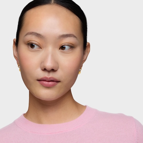 Orecchini a cerchio con doppio cuore in oro 14&nbsp;kt TOUS Flechazo