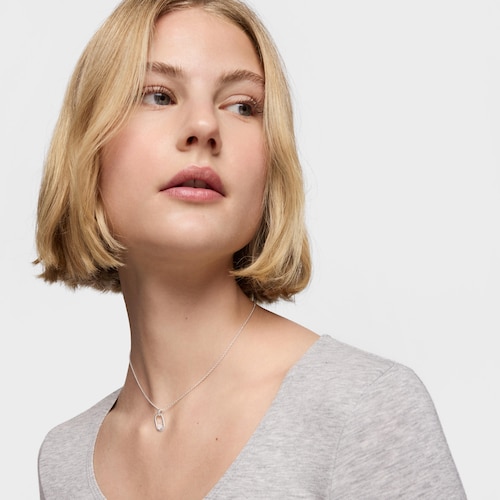 Colar de prata e quartzo Camille