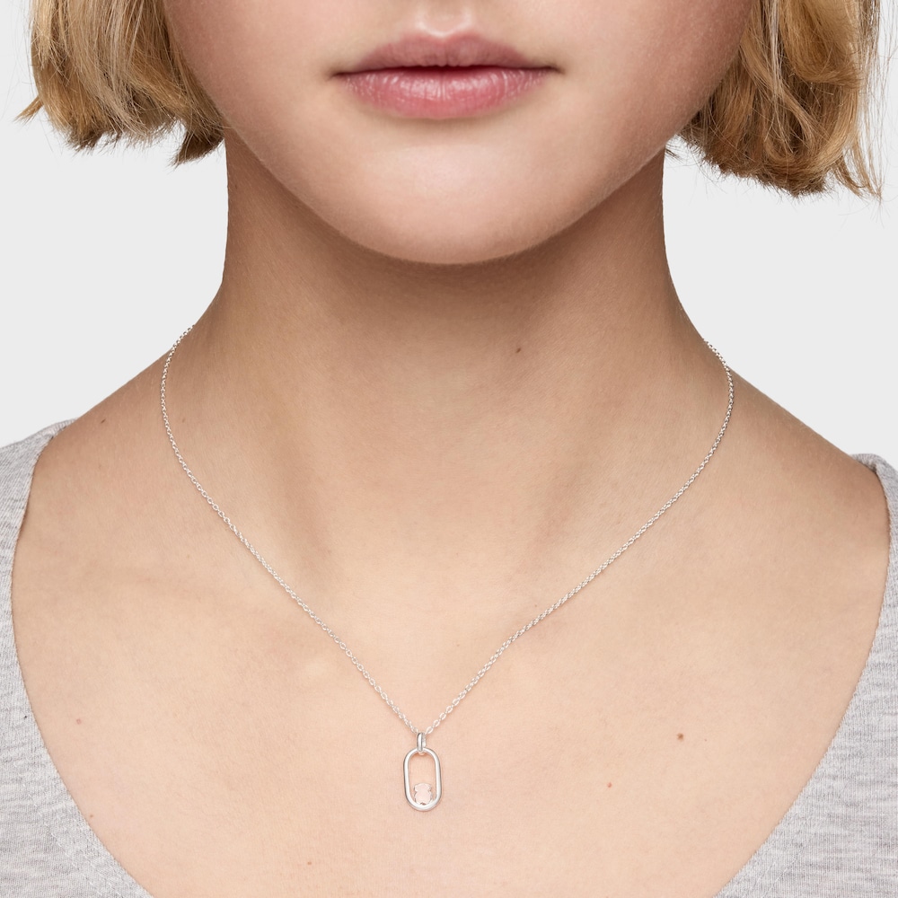 Collar de plata y cuarzo Camille