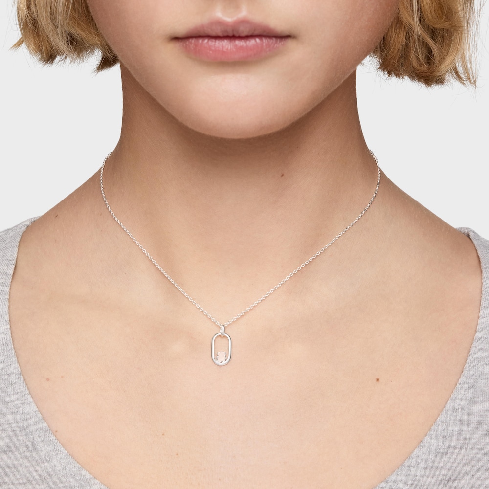 Collar de plata y cuarzo Camille