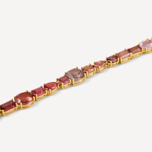 Gold necklace with tourmaline and morganite TOUS ATELIER