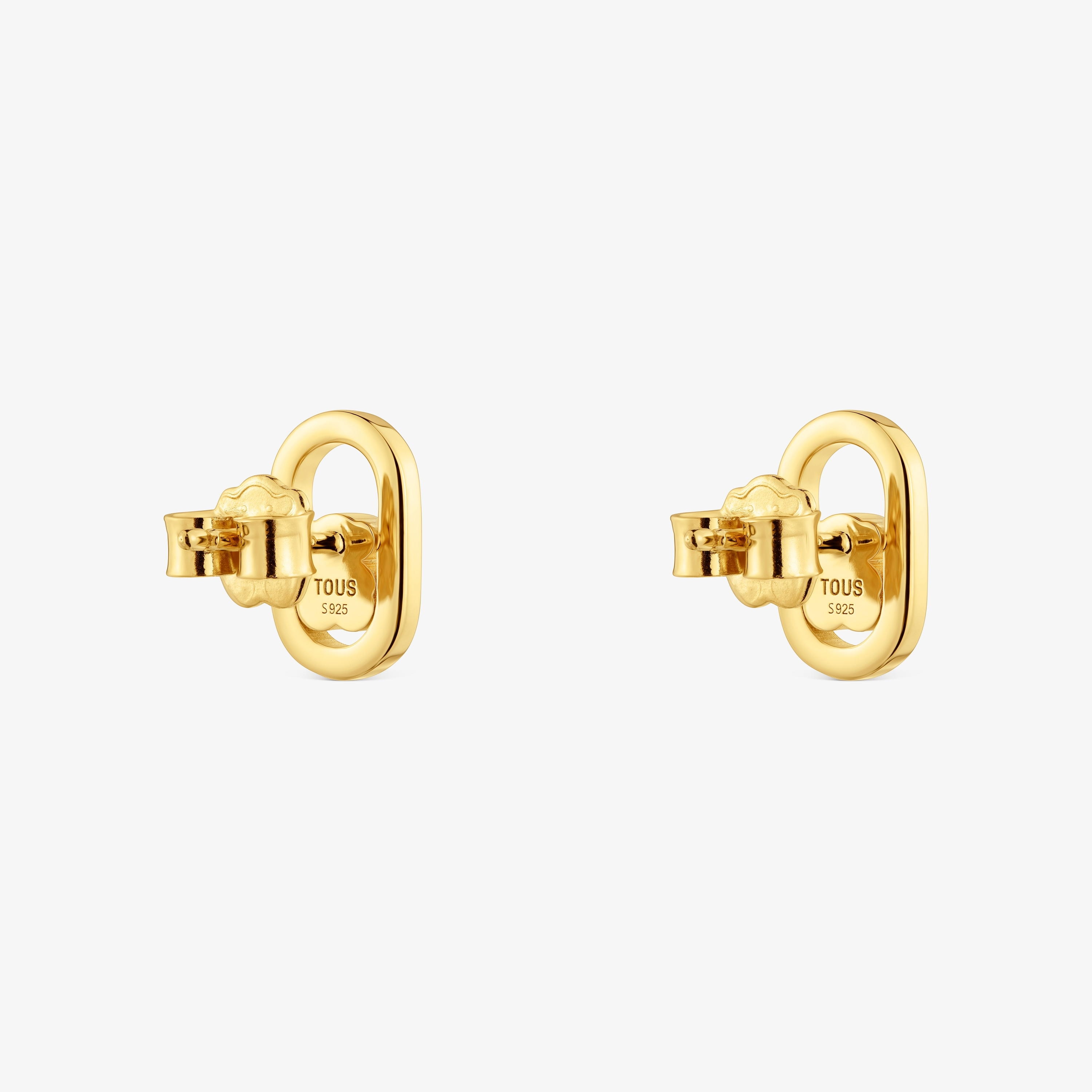 Earrings with 18K gold vermeil and mother-of-pearl TOUS Camille