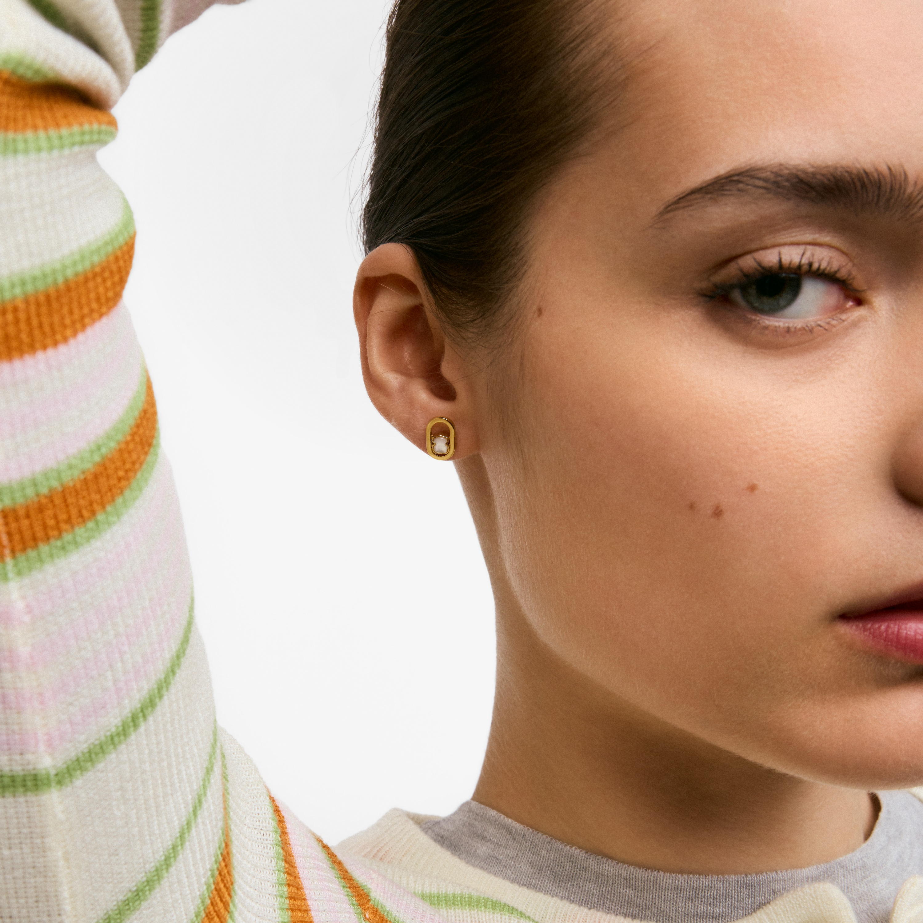 Earrings with 18K gold vermeil and mother-of-pearl TOUS Camille