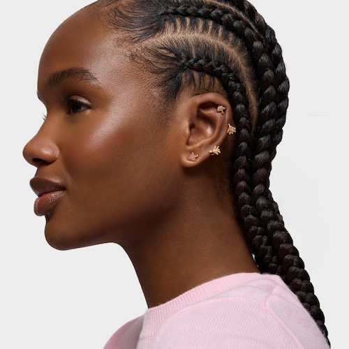 Orecchini in argento placcato oro 18&nbsp;kt e rodoliti TOUS Flechazo