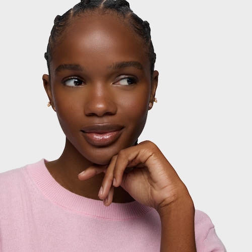 Orecchini in argento placcato oro 18&nbsp;kt e rodoliti TOUS Flechazo