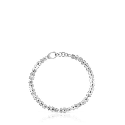 Pulseira corrente em a&ccedil;o com motivos urso TOUS Carrusel