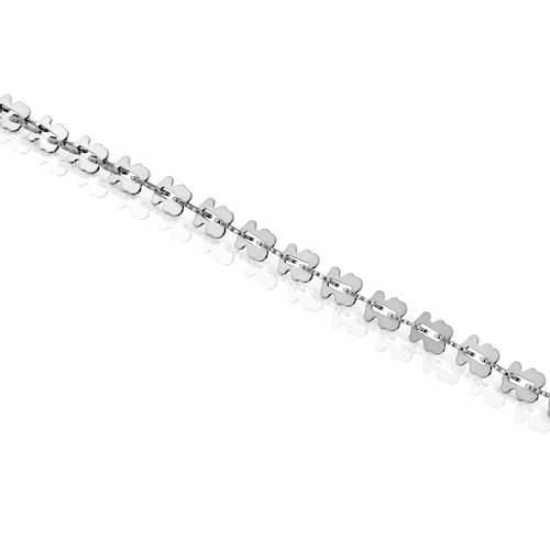 Pulseira corrente em a&ccedil;o com motivos urso TOUS Carrusel