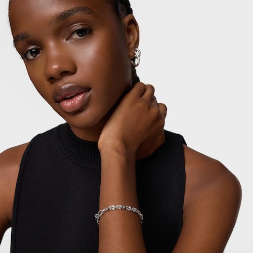 Pulseira corrente em a&ccedil;o com motivos urso TOUS Carrusel