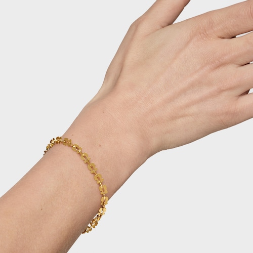 Pulseira corrente em a&ccedil;o dourado com motivos urso TOUS Carrusel