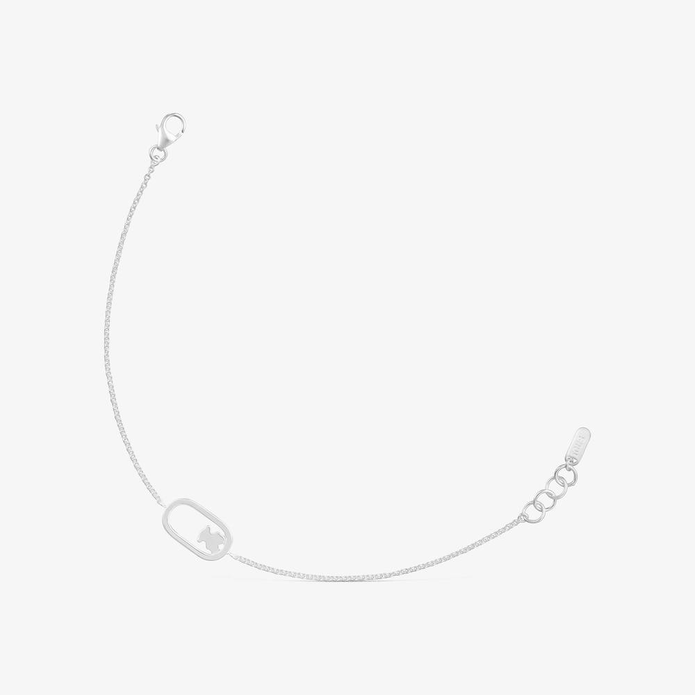 Stř&iacute;brn&yacute; řet&iacute;zkov&yacute; N&aacute;ramek TOUS Camille