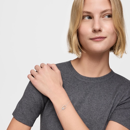 Pulseira de corrente de prata Camille