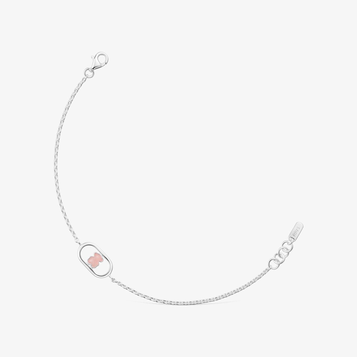 Tous - Pulsera Cadena De Plata Y Cuarzo Camille - Rosa