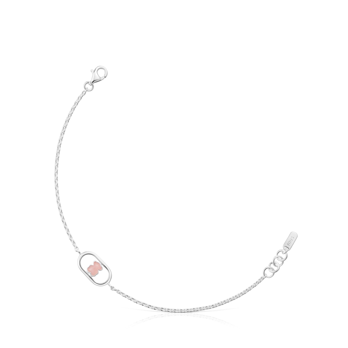 Tous - Pulsera Cadena De Plata Y Cuarzo Camille - Rosa