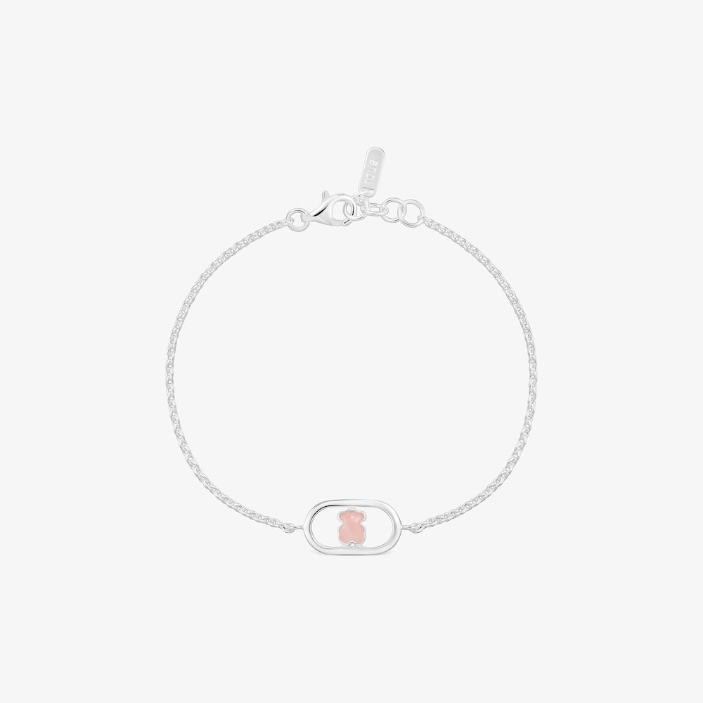 Stř&iacute;brn&yacute; řet&iacute;zkov&yacute; N&aacute;ramek s&nbsp;křemenem TOUS Camille