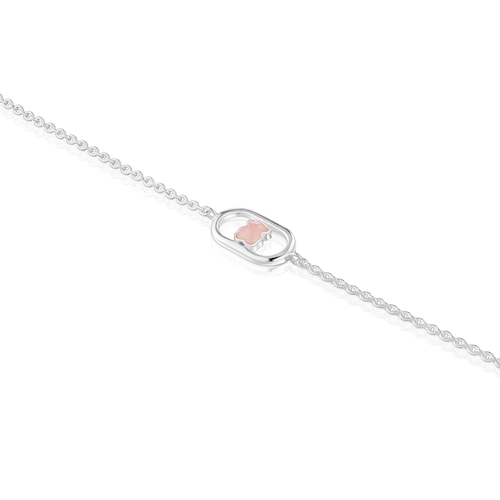 Pulseira de corrente de prata e quartzo Camille