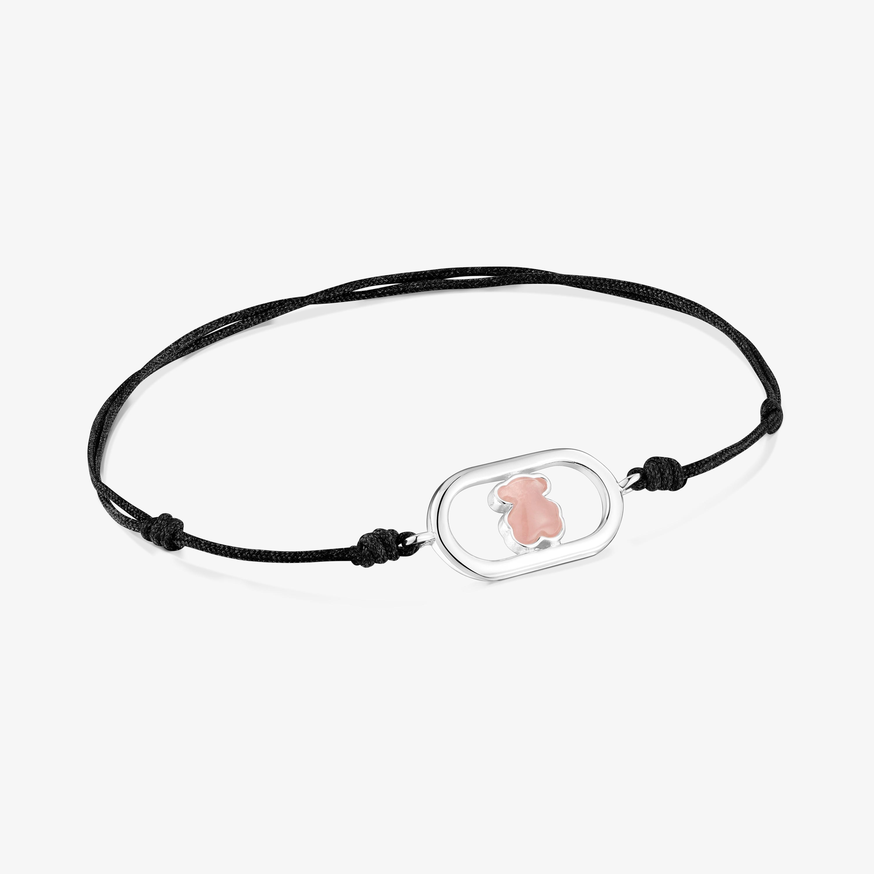 Silver, quartz and black nylon Bracelet TOUS Camille