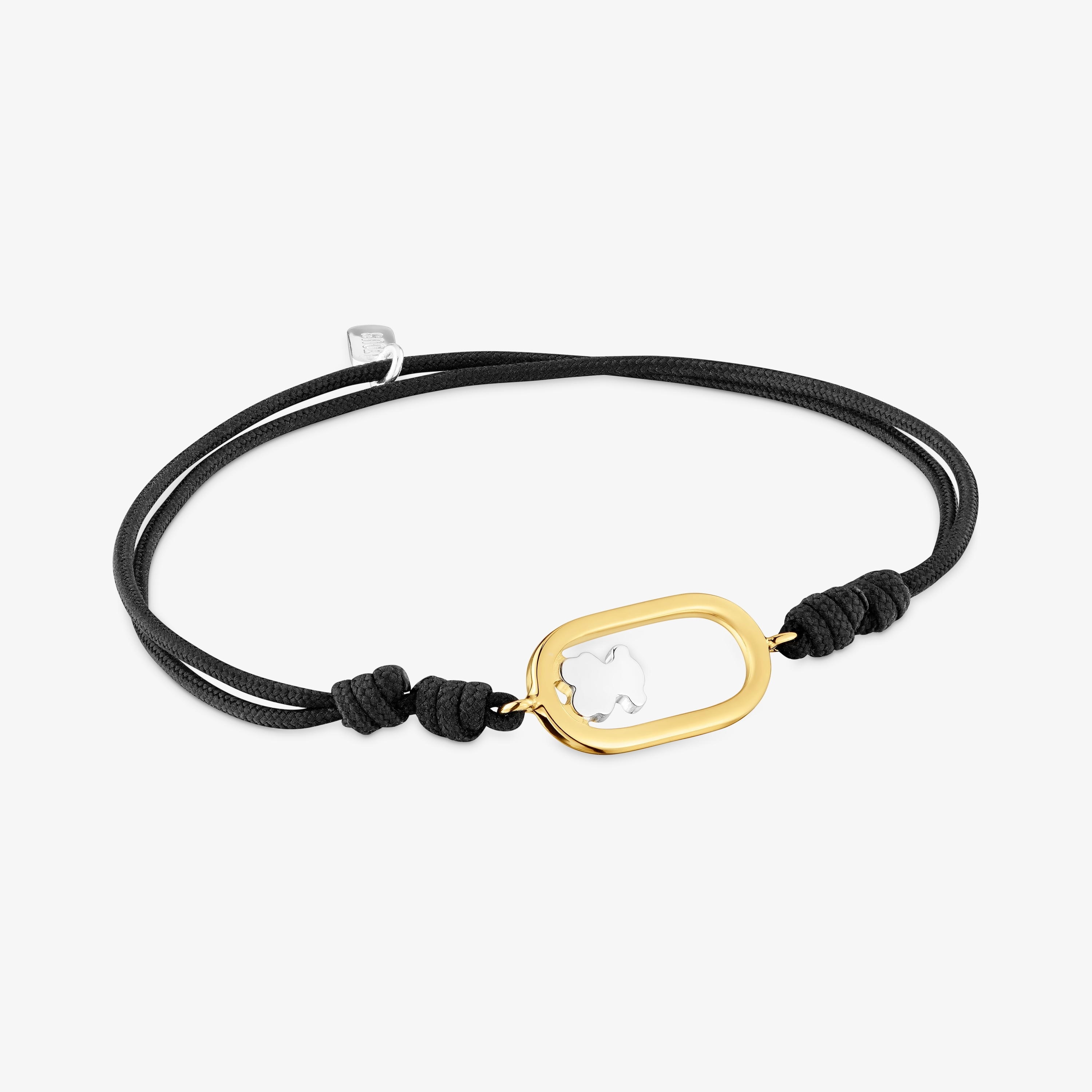 Two-tone black nylon Bracelet TOUS Camille