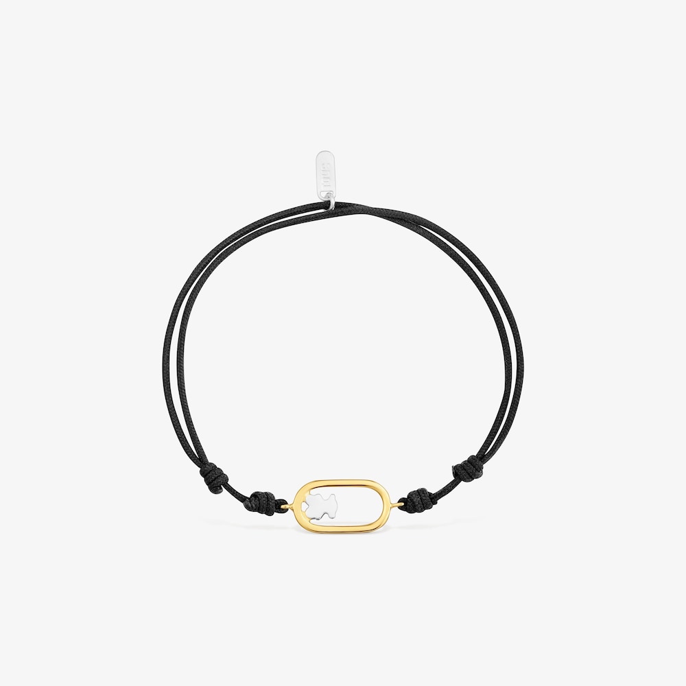 Bra&ccedil;alet de nil&oacute; negre bicolor TOUS Camille