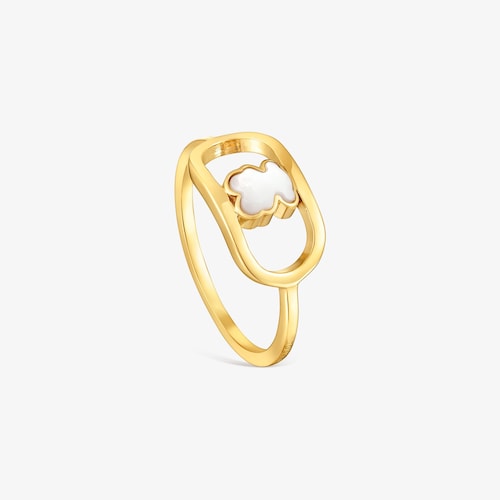 Ring with 18K gold vermeil and mother-of-pearl TOUS Camille