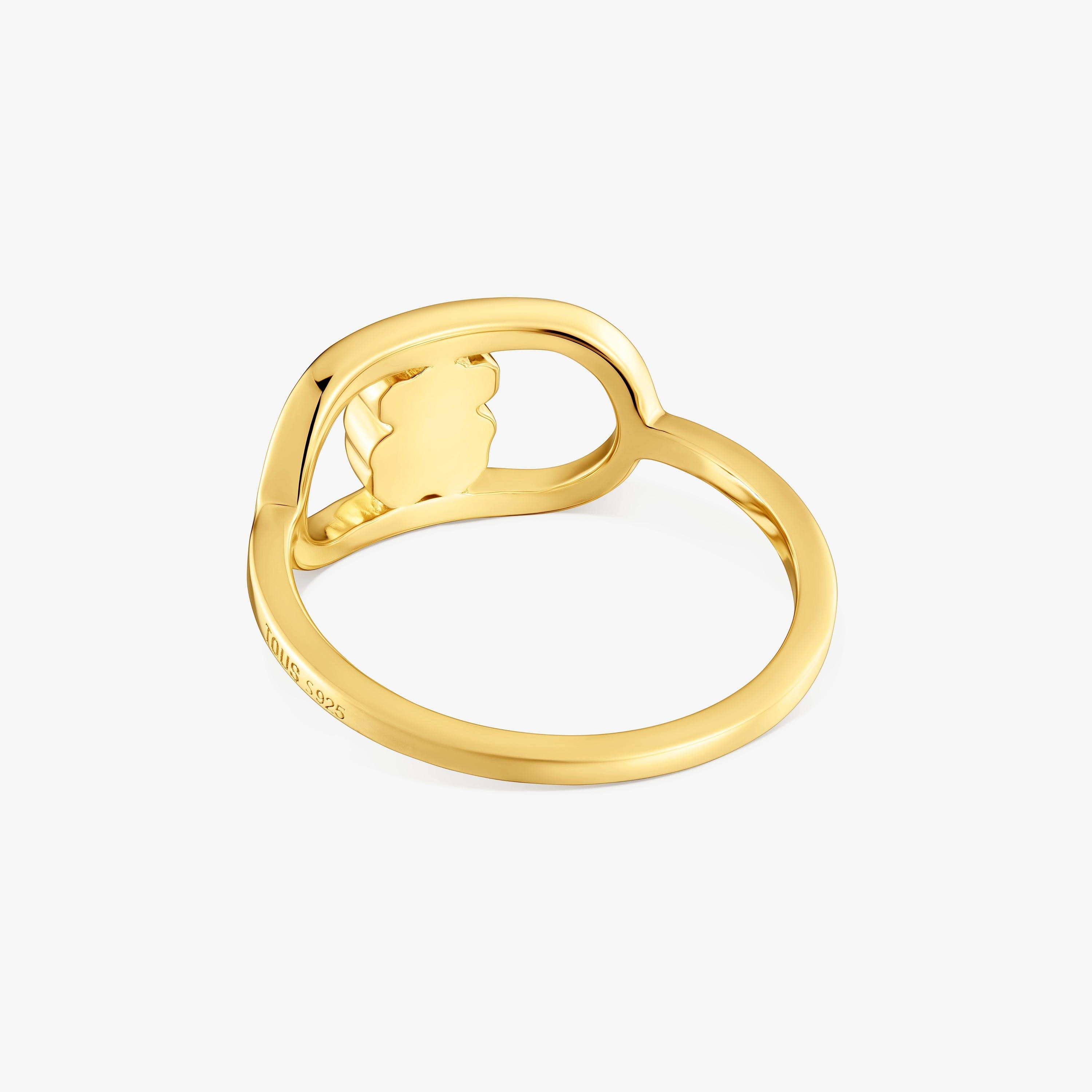 Ring with 18K gold vermeil and mother-of-pearl TOUS Camille