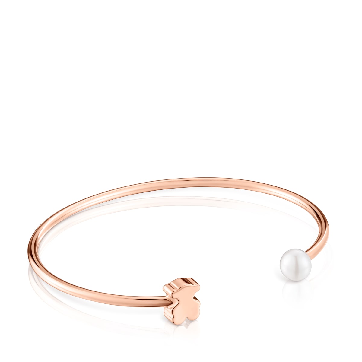 Tous - Pulsera Esclava Con Baño De Oro Rosa 18 Kt Sobre Plata Y Perla Cultivada De Agua Dulce Sweet Dolls - Rosa