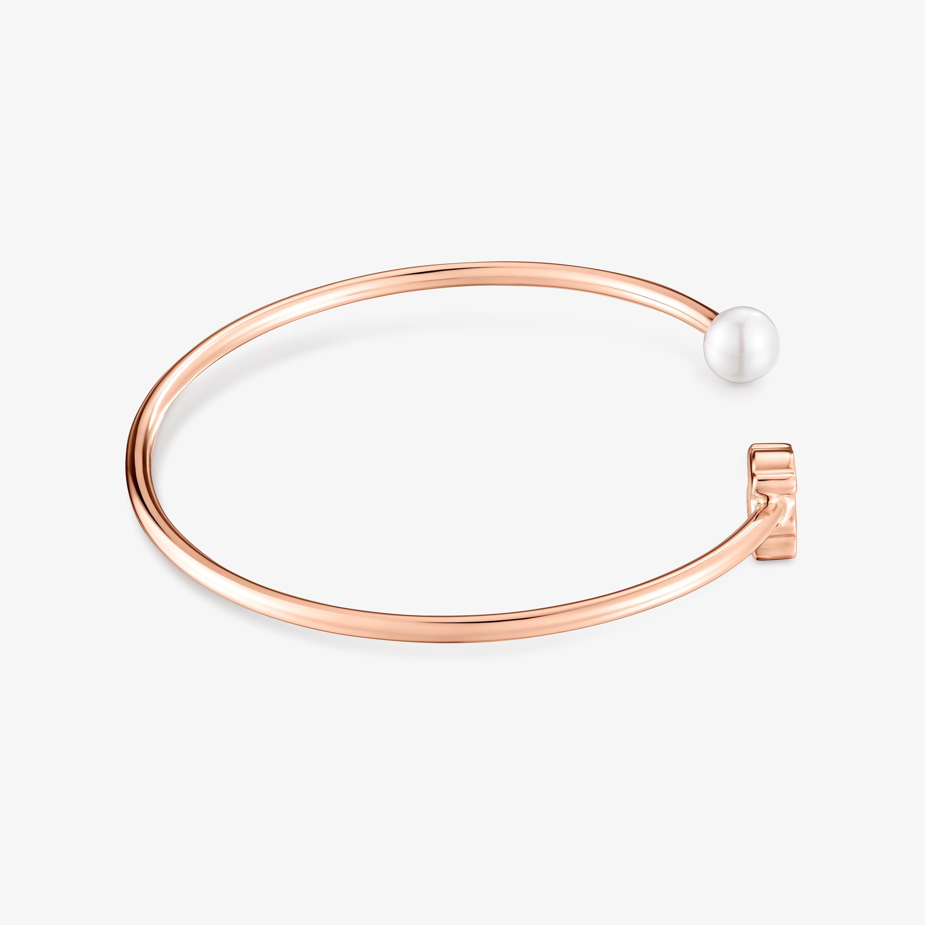 Bangle with 18K rose-gold vermeil and cultured freshwater pearl TOUS Sweet Dolls