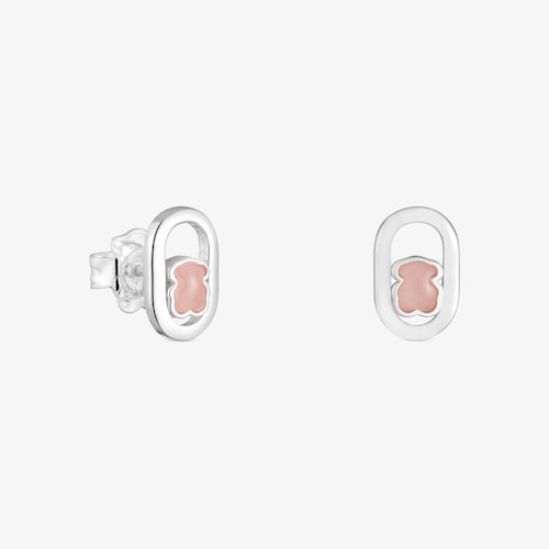 Boucles d&rsquo;oreilles en argent et quartz TOUS Camille