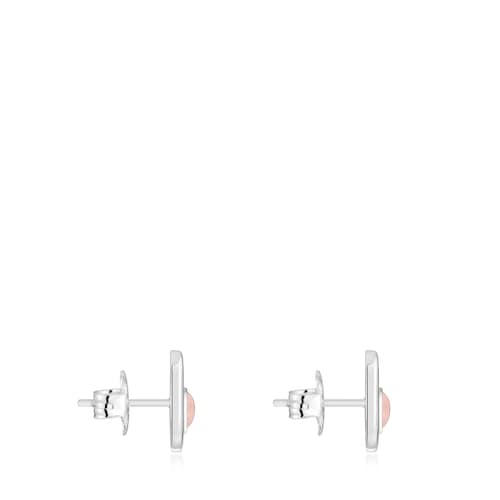 Brincos de prata e quartzo Camille