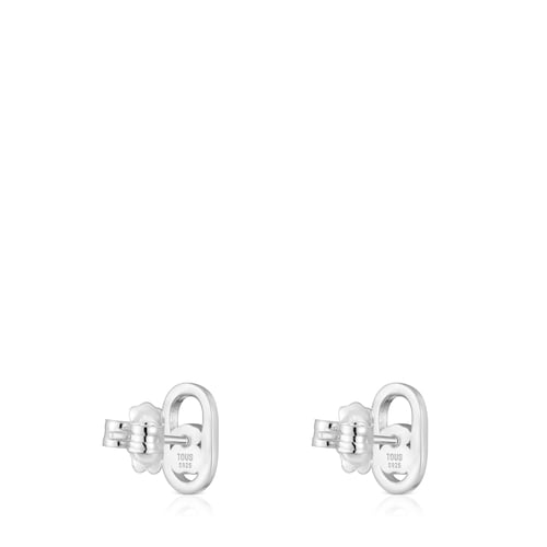 Brincos de prata e quartzo Camille