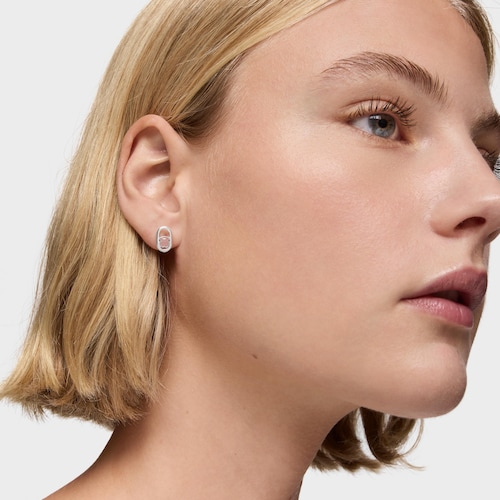 Brincos de prata e quartzo Camille