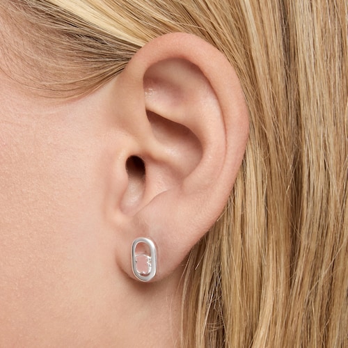 Brincos de prata e quartzo Camille