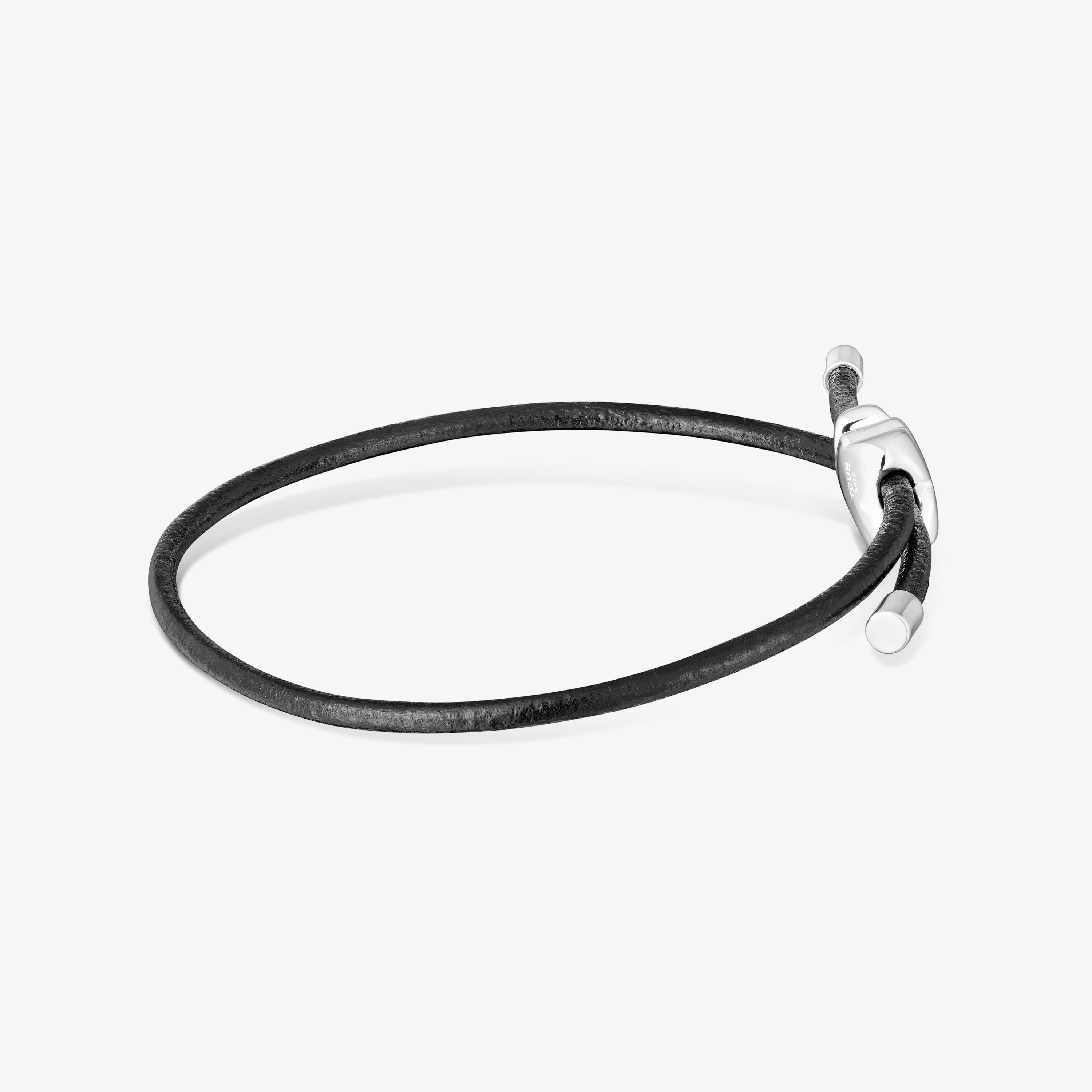 mm silver and rubber bear Bracelet TOUS Bold Motif