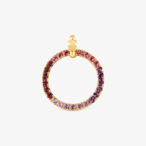 18K gold vermeil Pendant with gemstones TOUS Straight