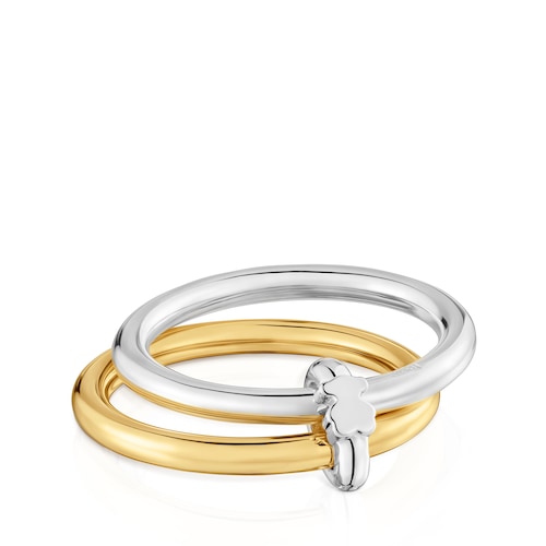 Zweifarbiger Doppel-Ring TOUS Straight
