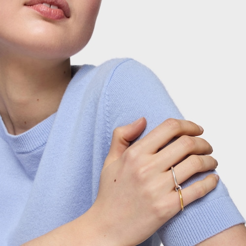 Zweifarbiger Doppel-Ring TOUS Straight