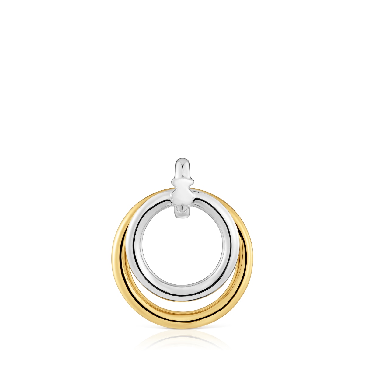 Tous - Colgante Doble Aro Bicolor Straight - Bicolor