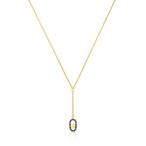 Pulseira de corrente com banho de ouro 18 kt em prata e espinéis Camille