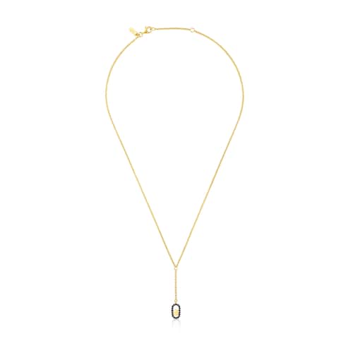 Pulseira de corrente com banho de ouro 18 kt em prata e espinéis Camille