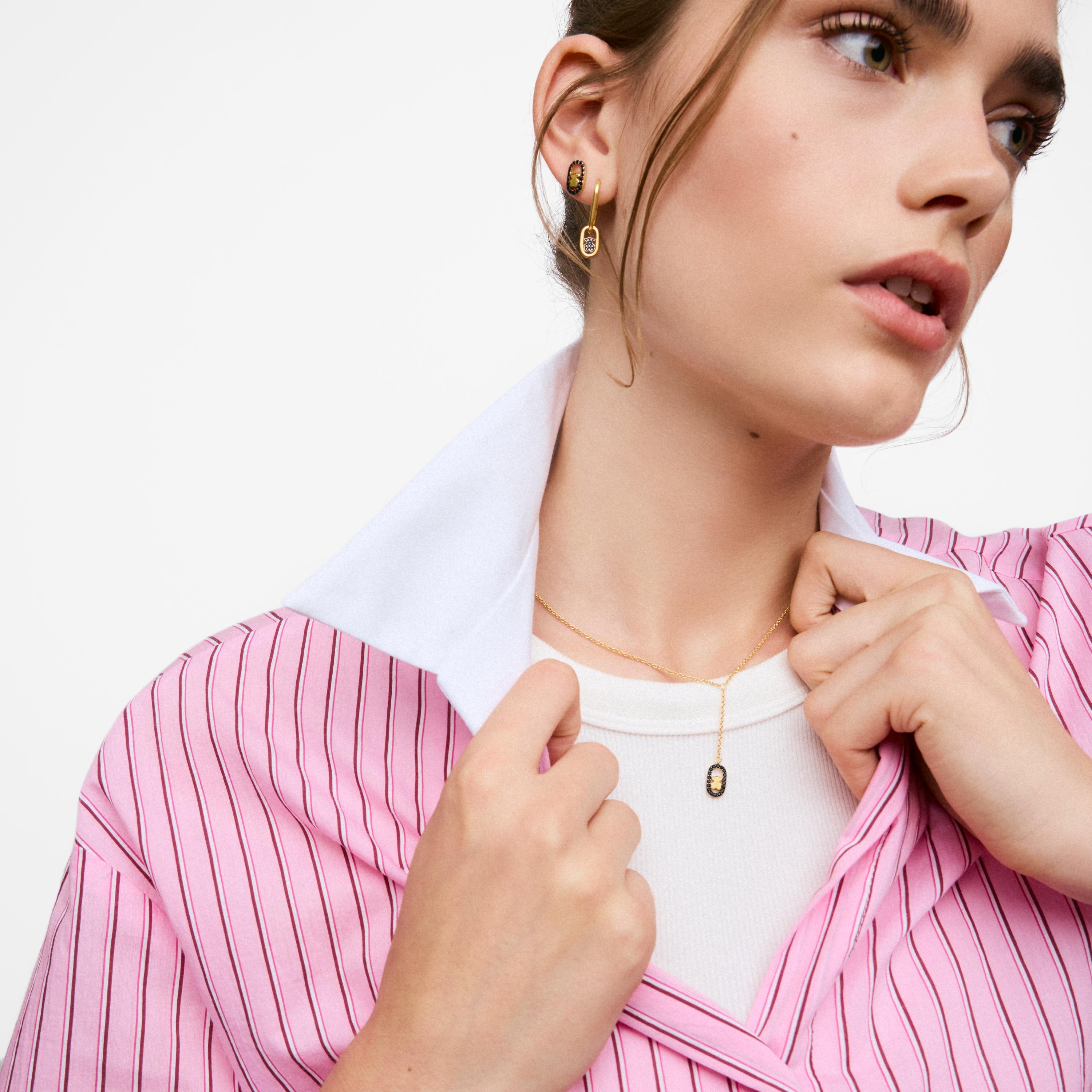 Necklace with 18K gold vermeil and spinels TOUS Camille