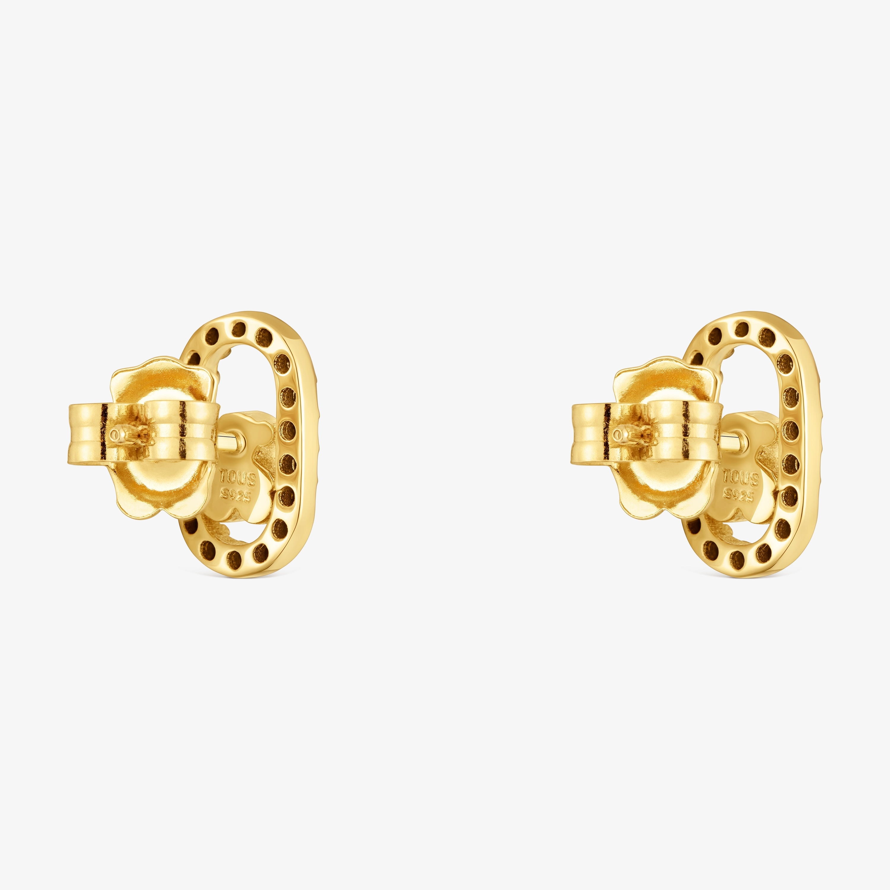 Earrings with 18K gold vermeil and spinels TOUS Camille