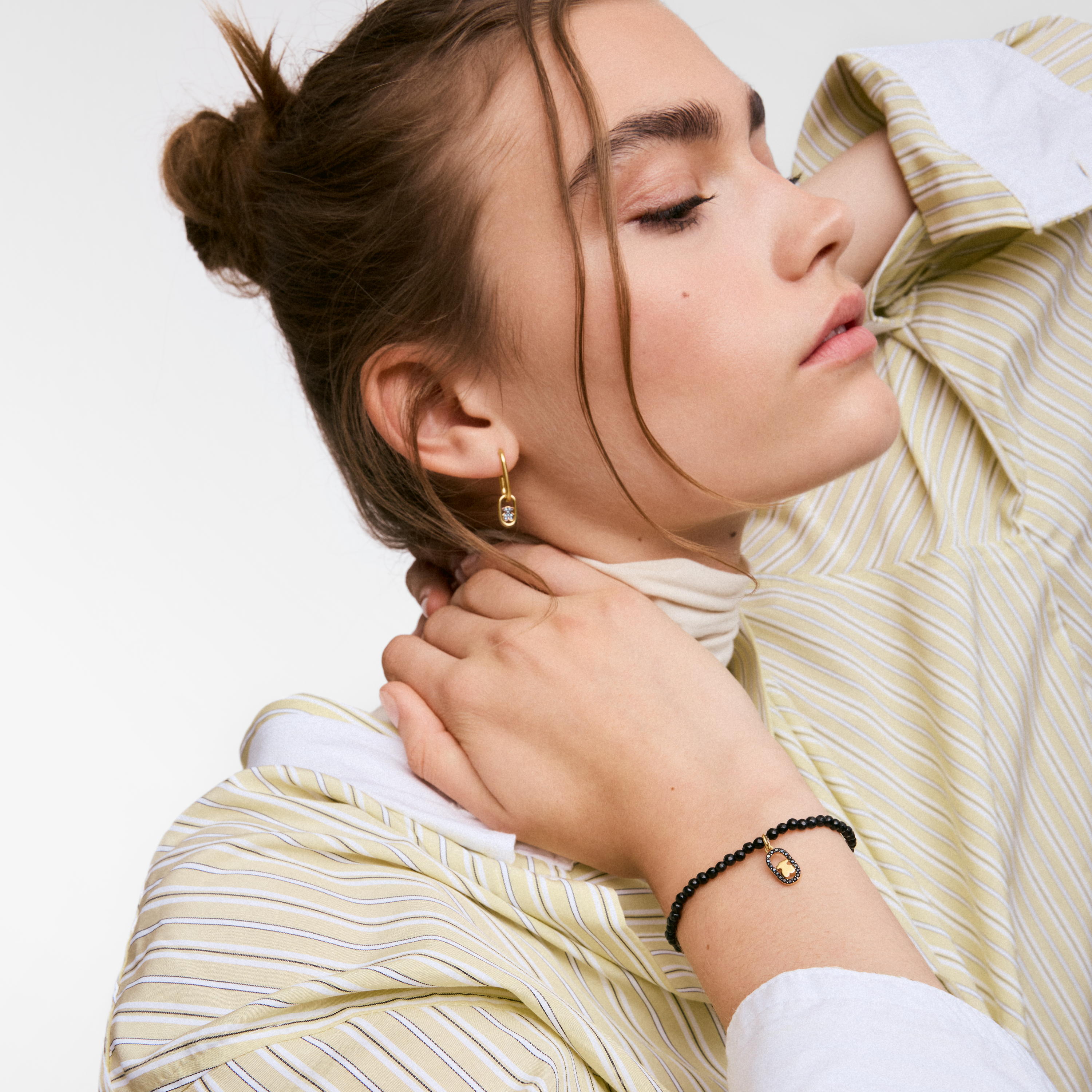 Elastic bracelet with spinels and 18K gold vermeil TOUS Camille | TOUS