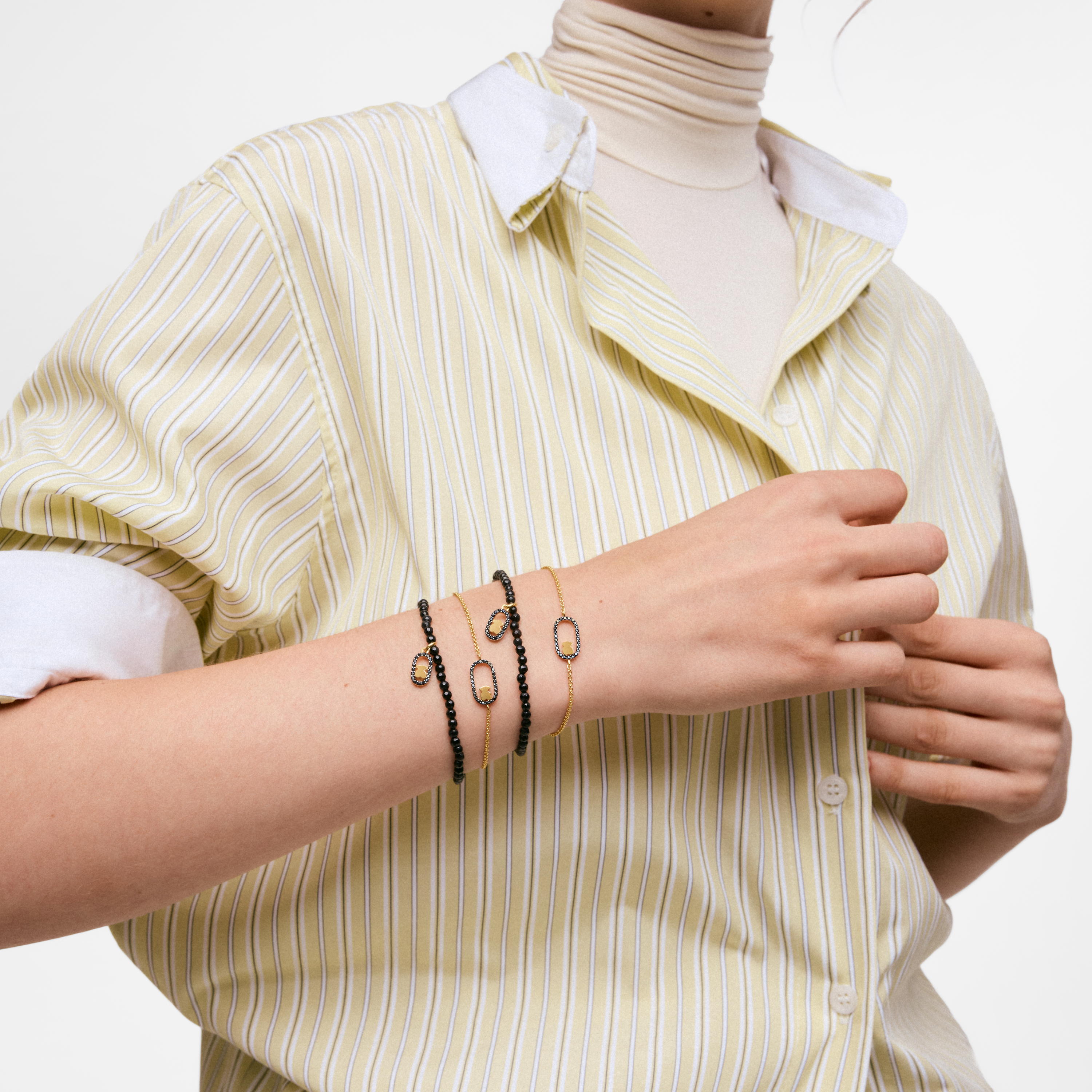 Elastic bracelet with spinels and 18K gold vermeil TOUS Camille